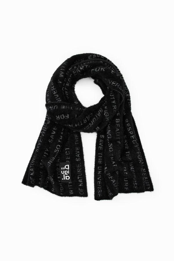 Schal Lettering - BLACK - U für Damen und Herren in schwarz aus Polyamide